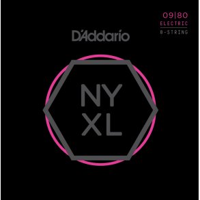 D'Addario NYXL0980, 8-str. 009-080